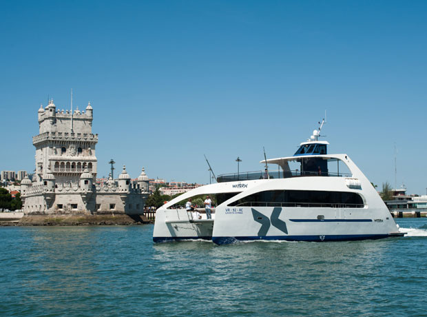 A bordo do WaterX Catamaran / Lisboa