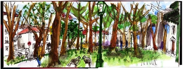 Urban Sketchers na Casa-Atelier Vieira da Silva