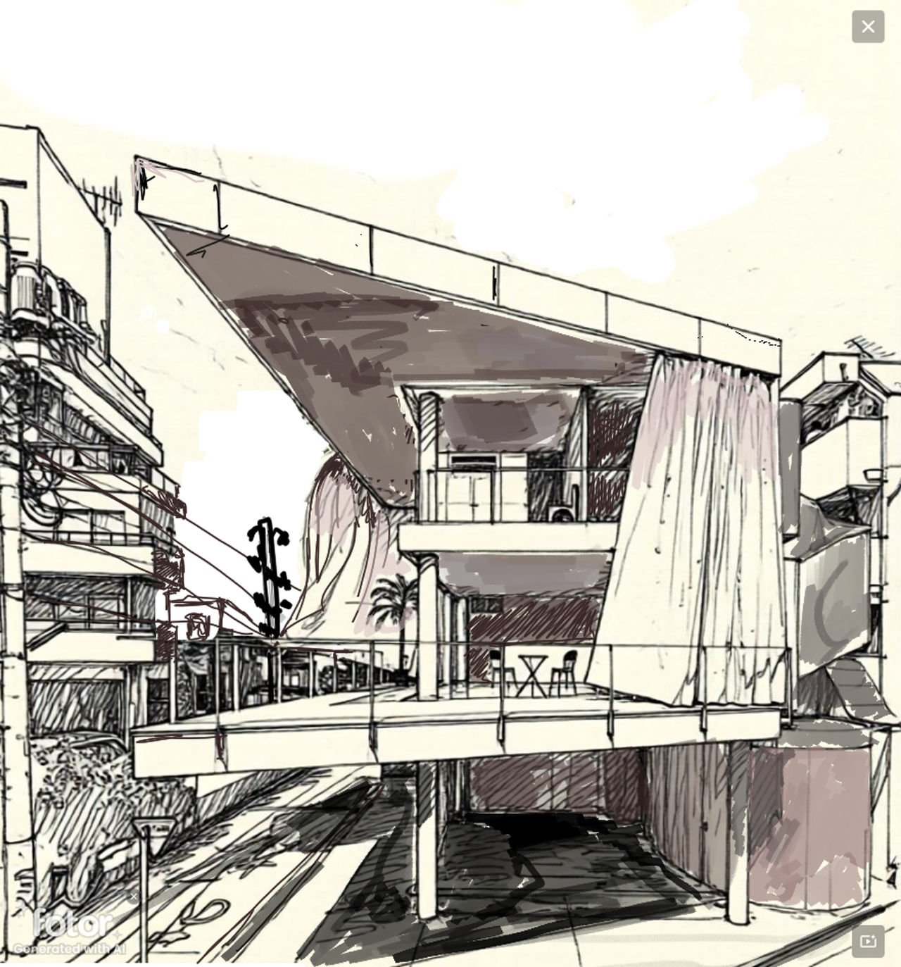 A casa da cortina de Shiberu Ban / Tóquio