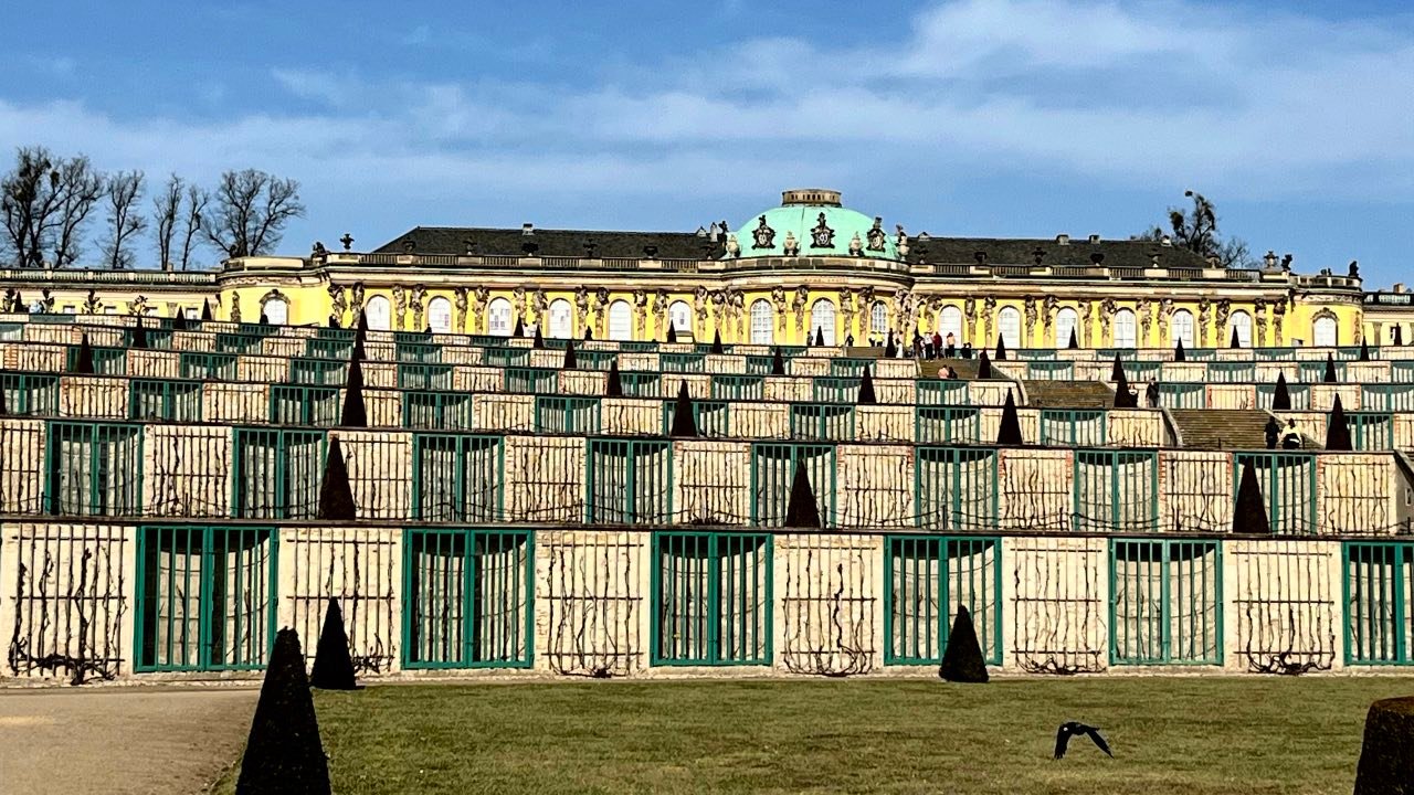 As ruínas do Palácio Sanssouci / Potsdam, Alemanha
